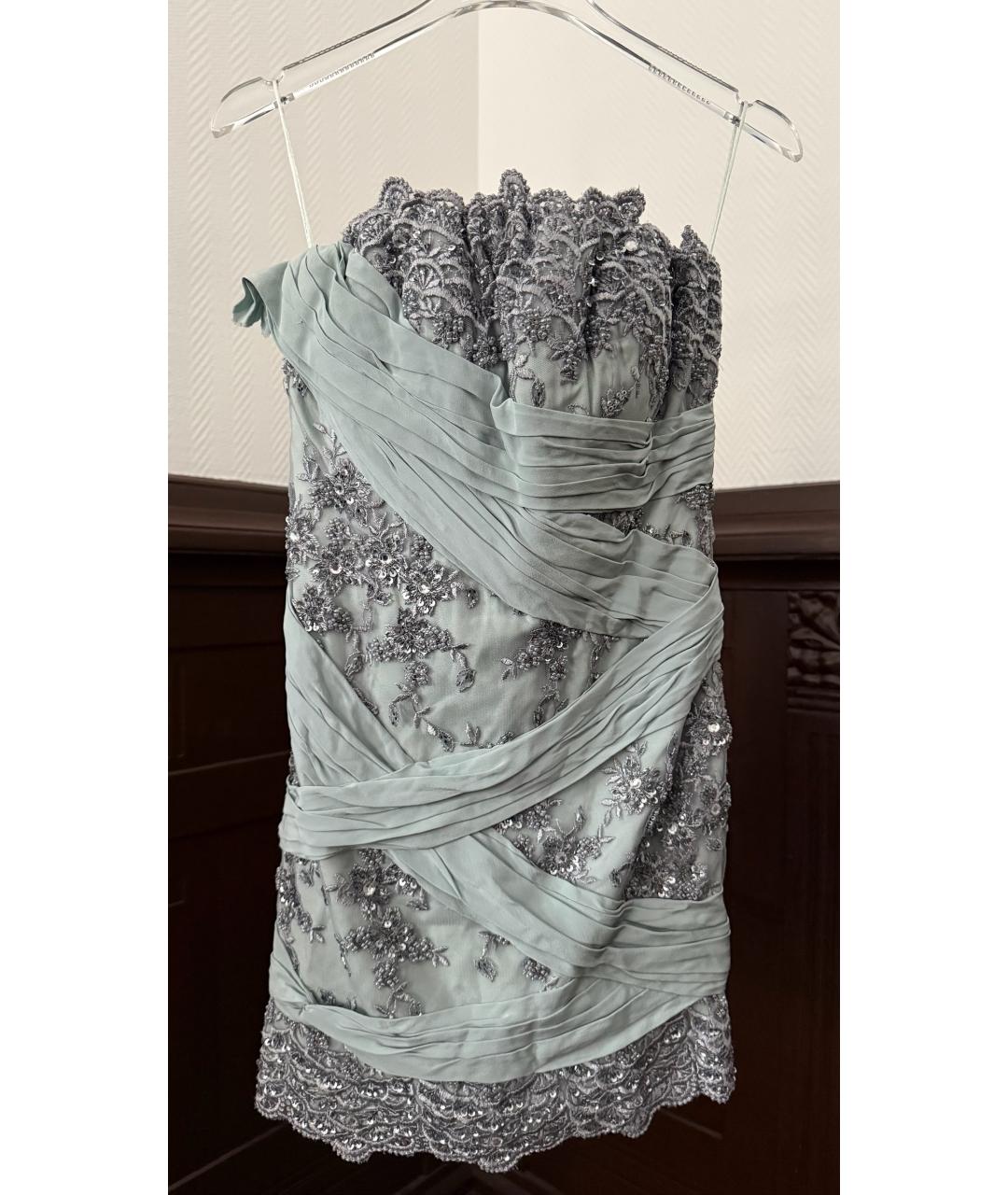 ERMANNO SCERVINO Бирюзовое вечернее платье, фото 7