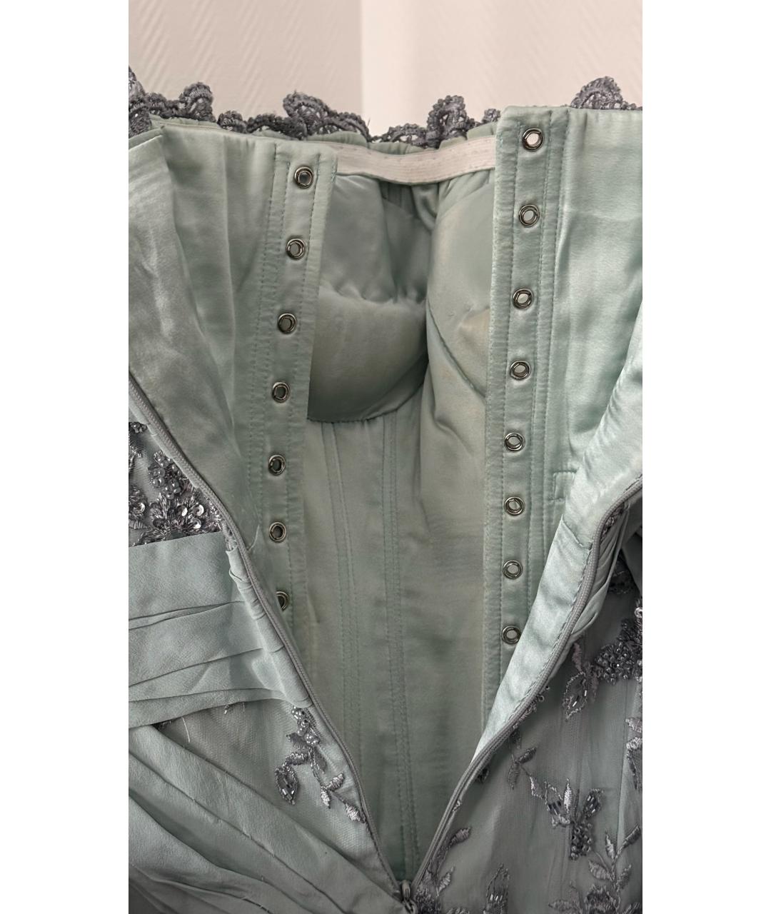 ERMANNO SCERVINO Бирюзовое вечернее платье, фото 6