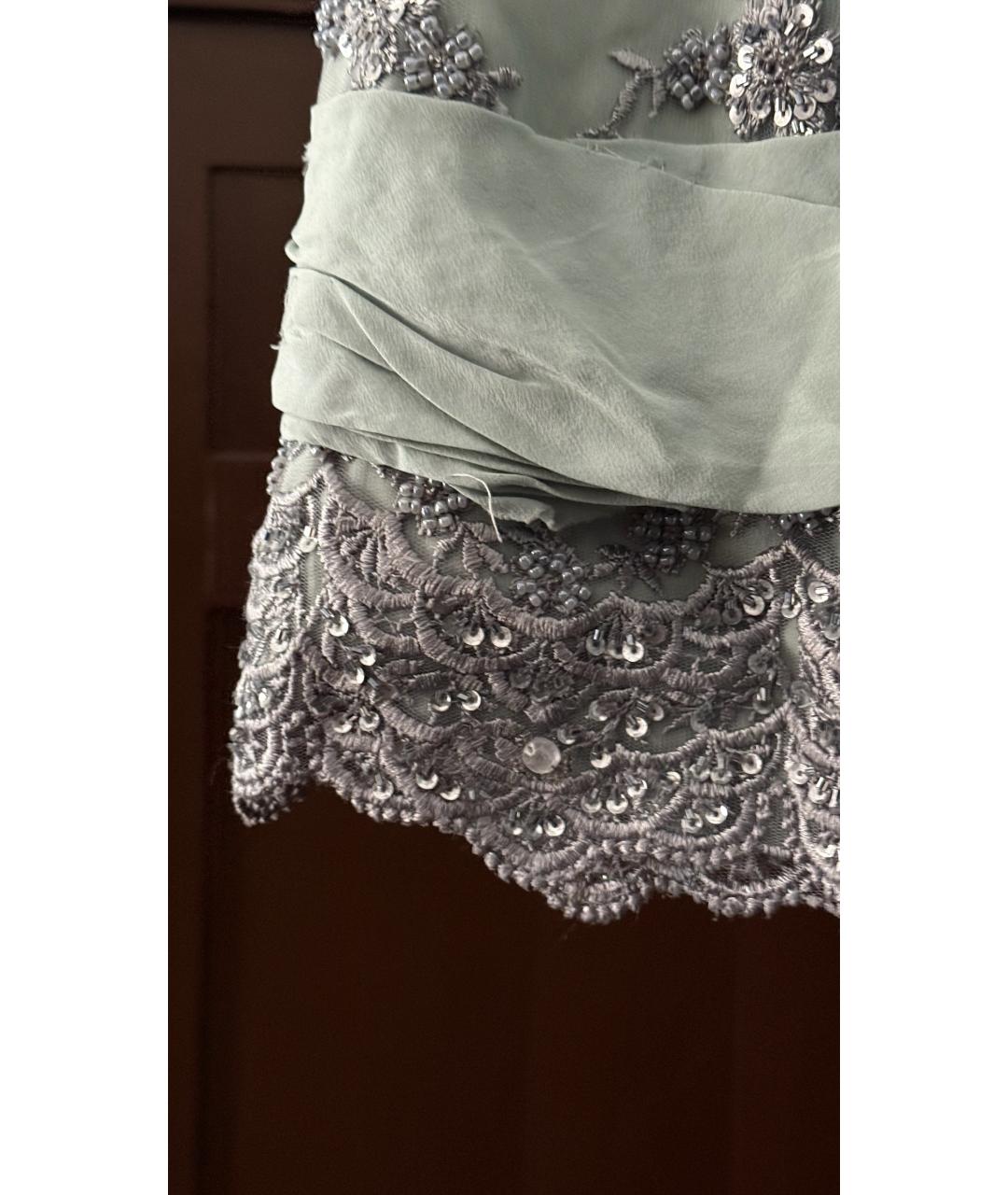 ERMANNO SCERVINO Бирюзовое вечернее платье, фото 5