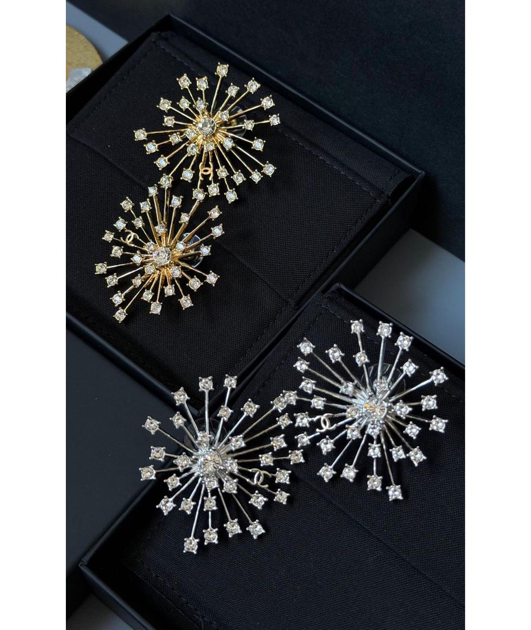 CHANEL Золотые серьги, фото 4