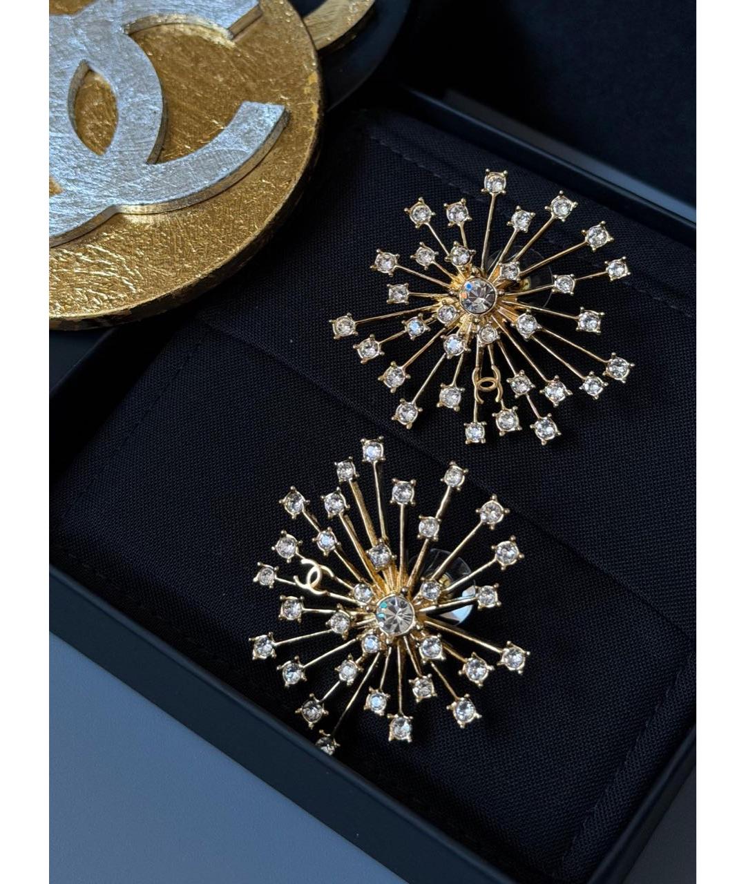 CHANEL Золотые серьги, фото 3