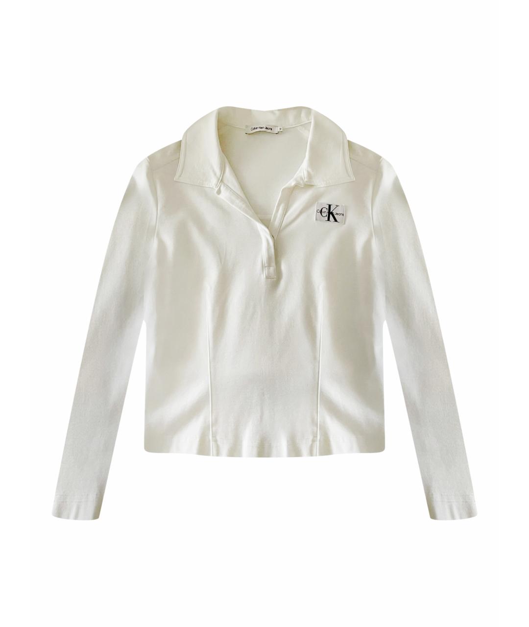 CALVIN KLEIN Белая хлопковая блузы, фото 1