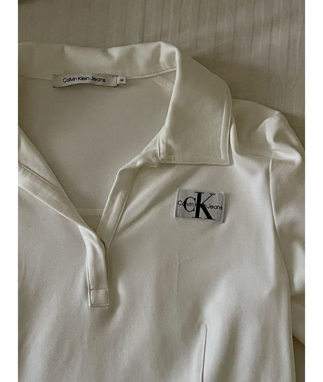 CALVIN KLEIN Белая хлопковая блузы, фото 3