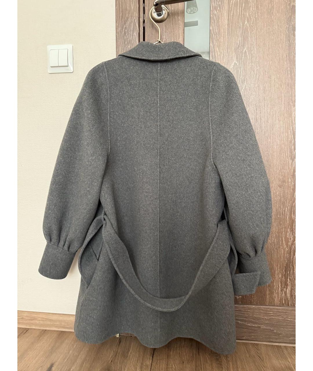 MAJE Серое шерстяное пальто, фото 2