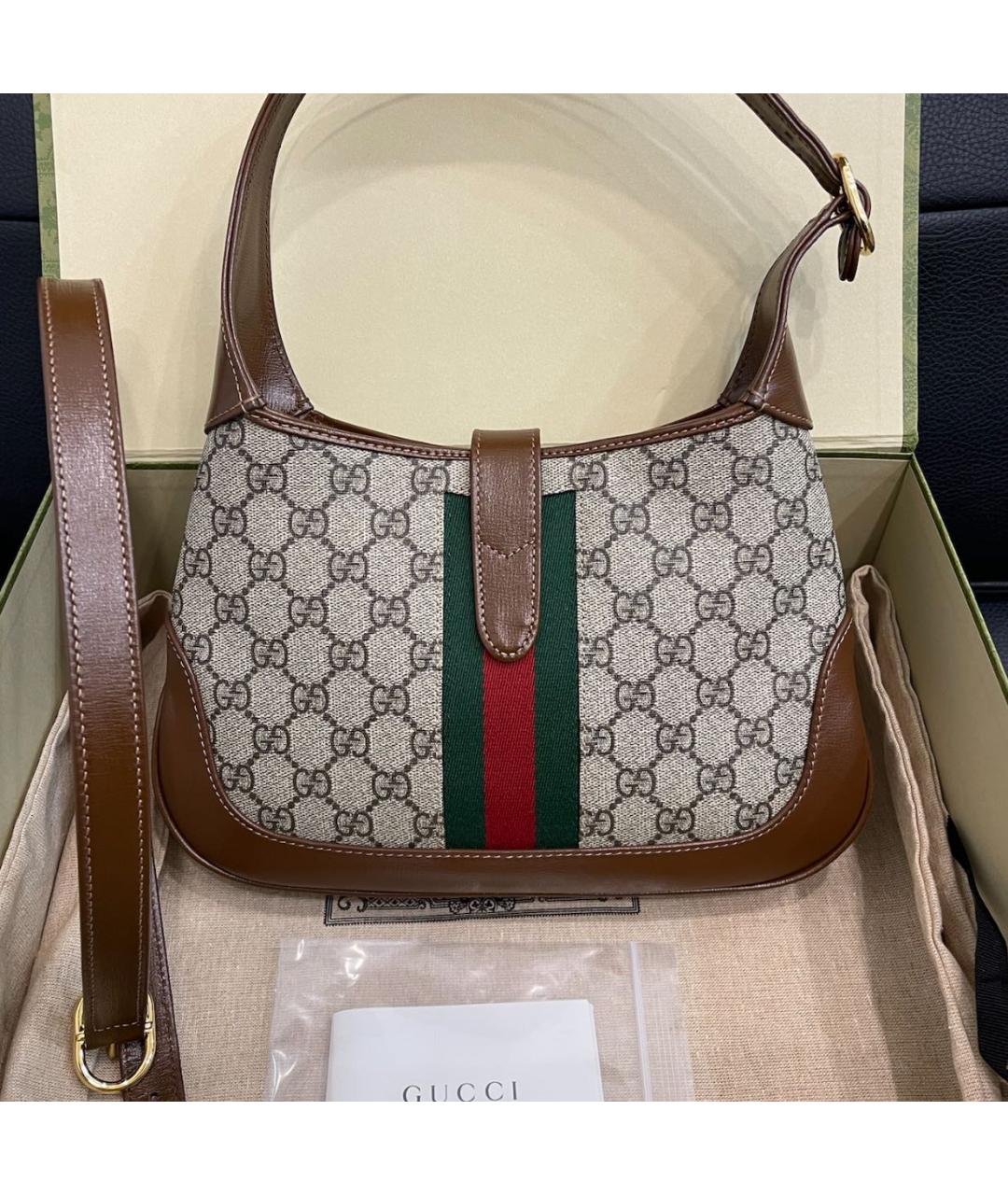 GUCCI Коричневая сумка с короткими ручками, фото 2