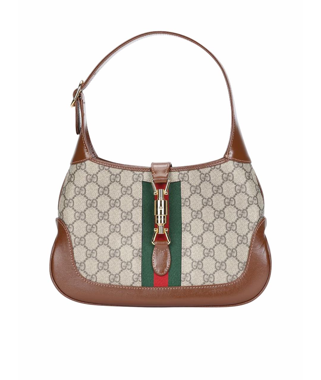 GUCCI Коричневая сумка с короткими ручками, фото 1