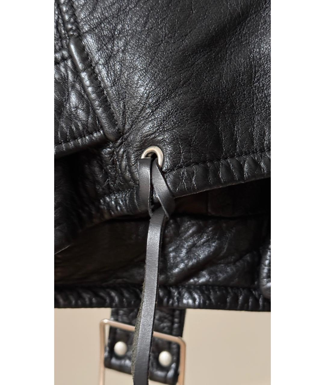 SAINT LAURENT Черная кожаная куртка, фото 4