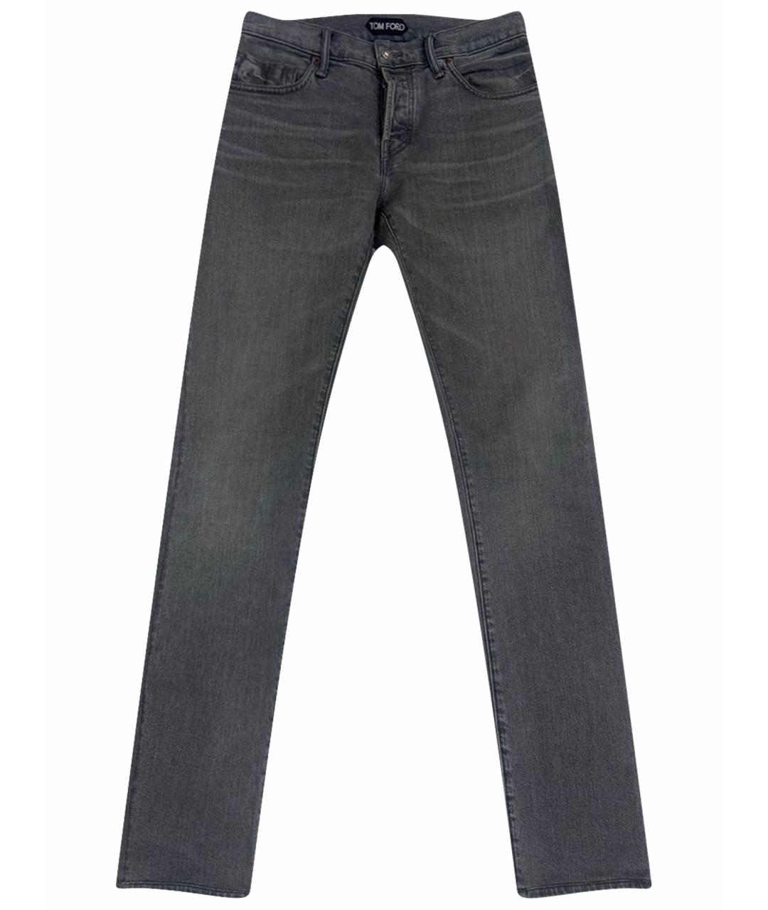 TOM FORD Серые джинсы скинни, фото 1