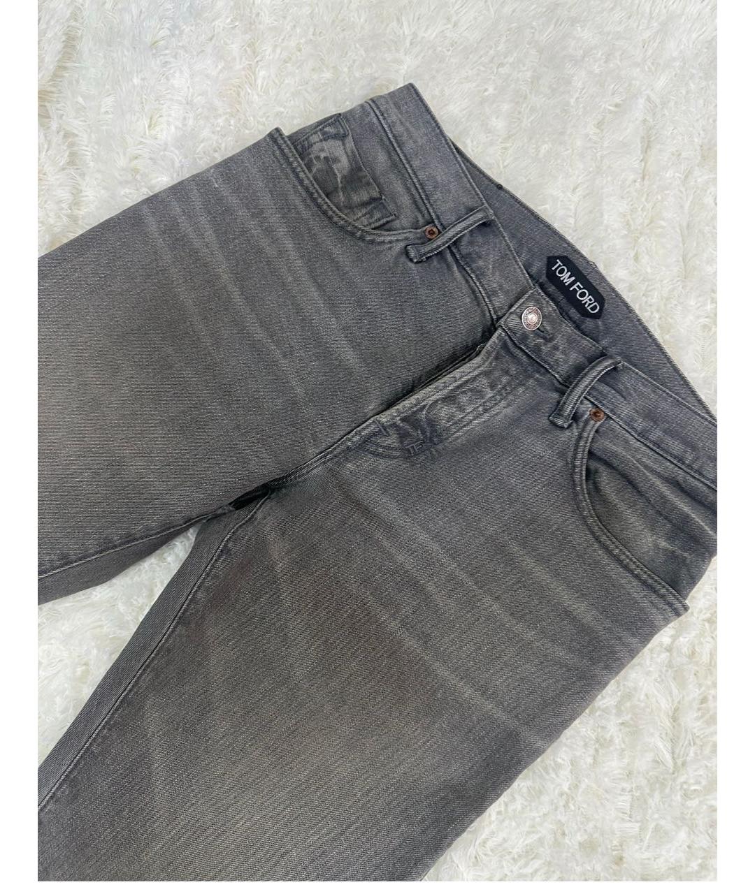 TOM FORD Серые джинсы скинни, фото 2