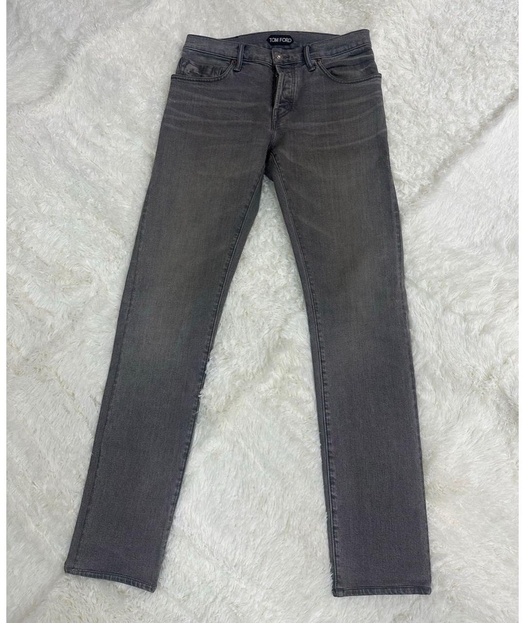 TOM FORD Серые джинсы скинни, фото 5