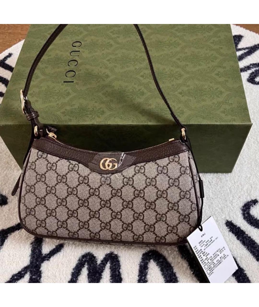 GUCCI Коричневая сумка с короткими ручками, фото 3