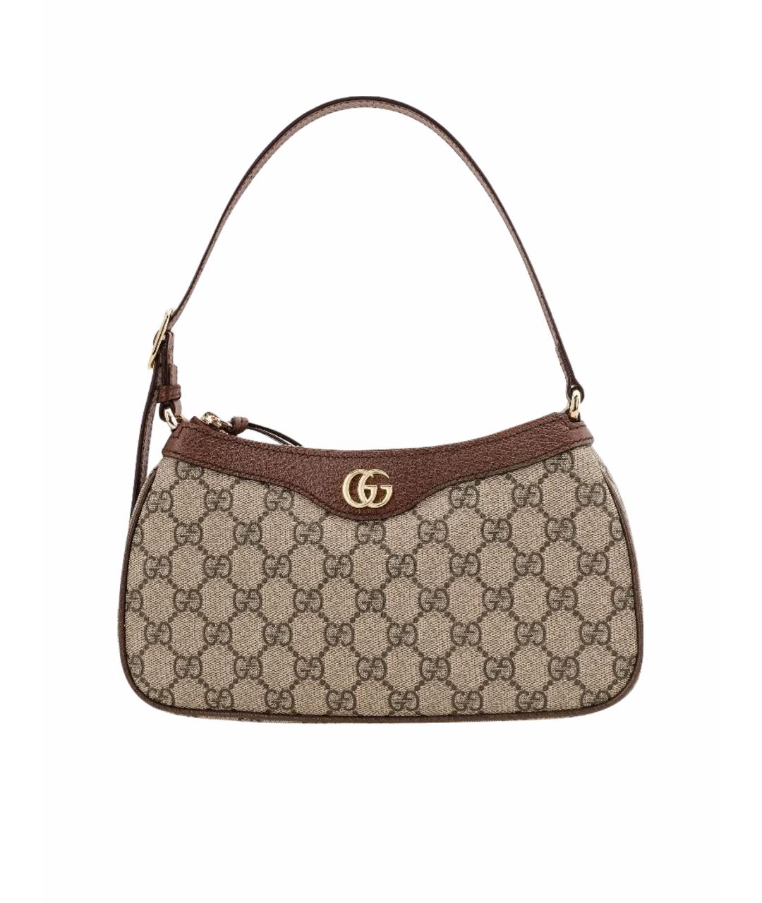 GUCCI Коричневая сумка с короткими ручками, фото 1