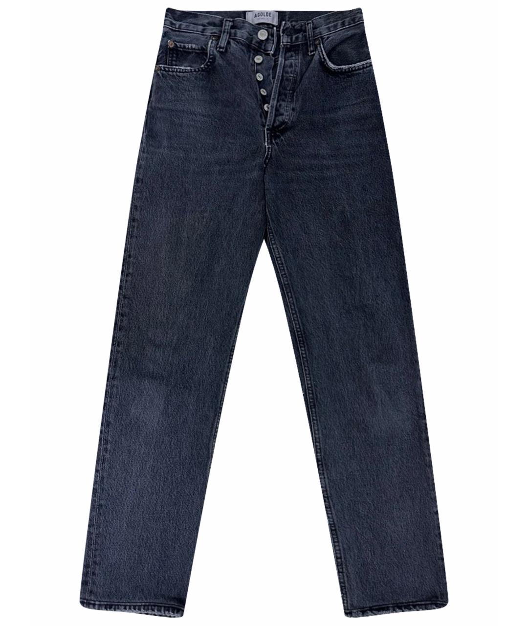 AGOLDE Антрацитовые прямые джинсы, фото 1