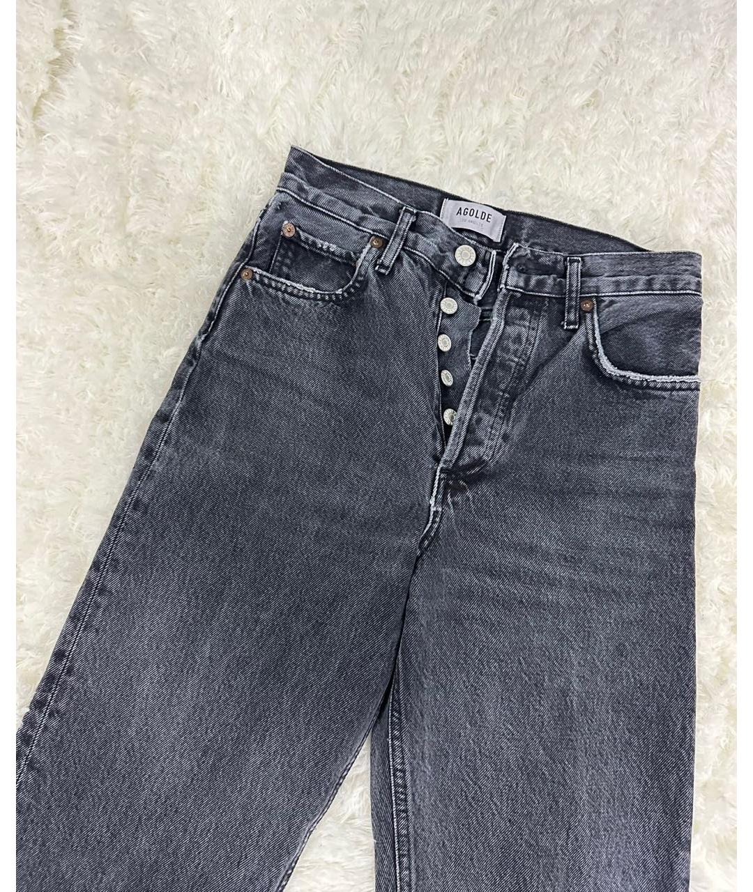 AGOLDE Антрацитовые прямые джинсы, фото 2