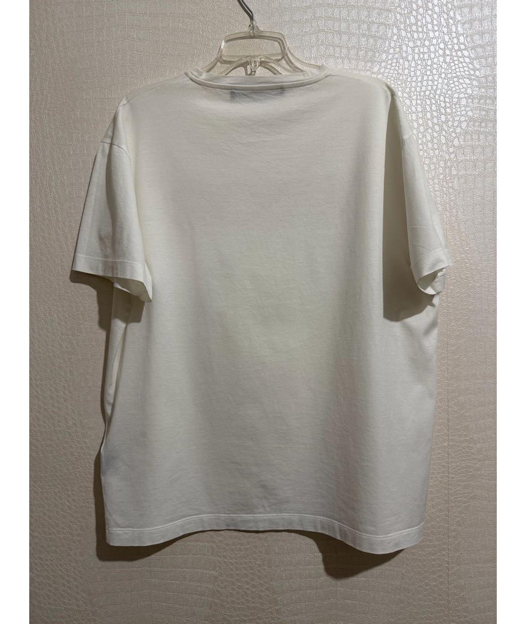 VERSACE Белая хлопковая футболка, фото 2