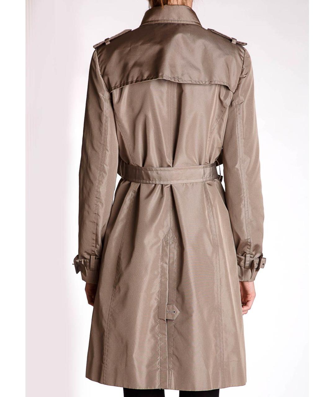 VALENTINO Бежевый шелковый тренч/плащ, фото 4