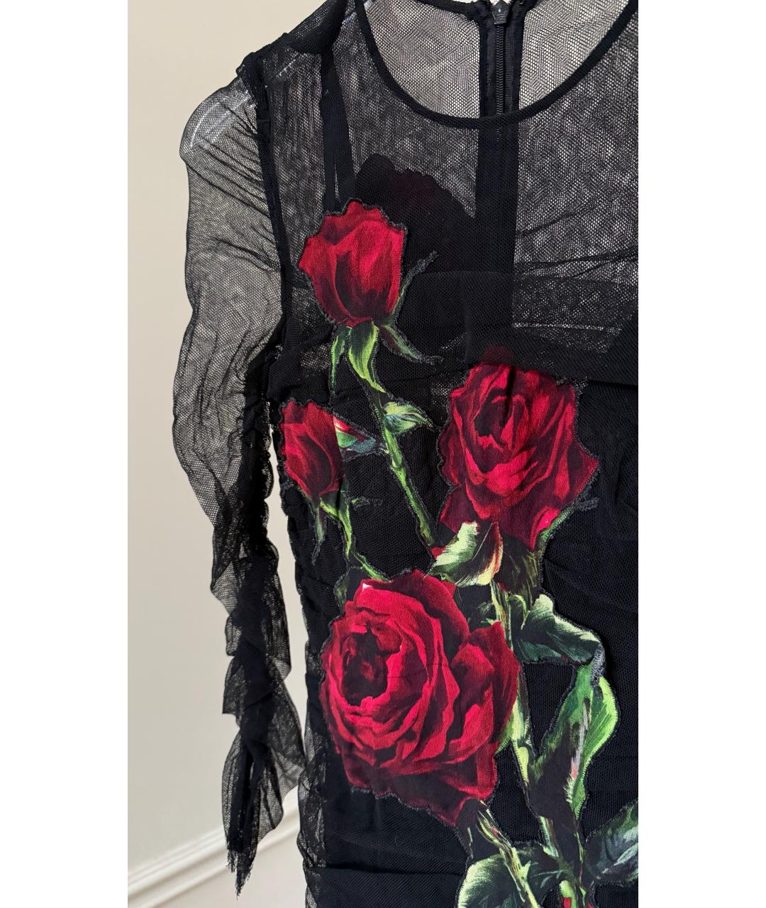 DOLCE&GABBANA Черное вечернее платье, фото 5