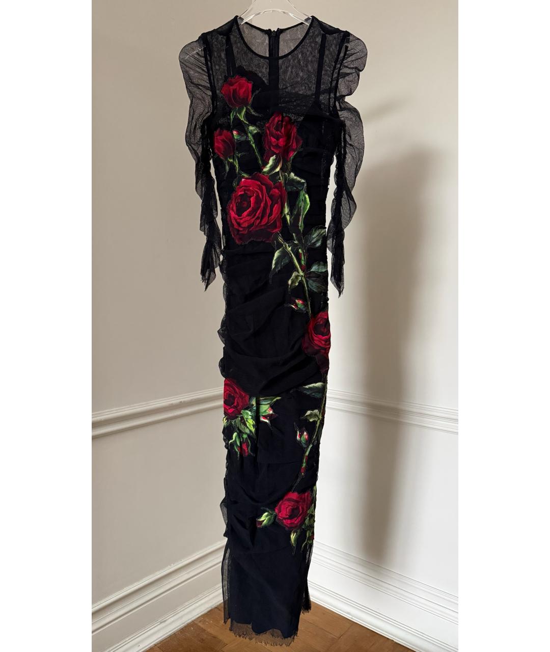 DOLCE&GABBANA Черное вечернее платье, фото 6