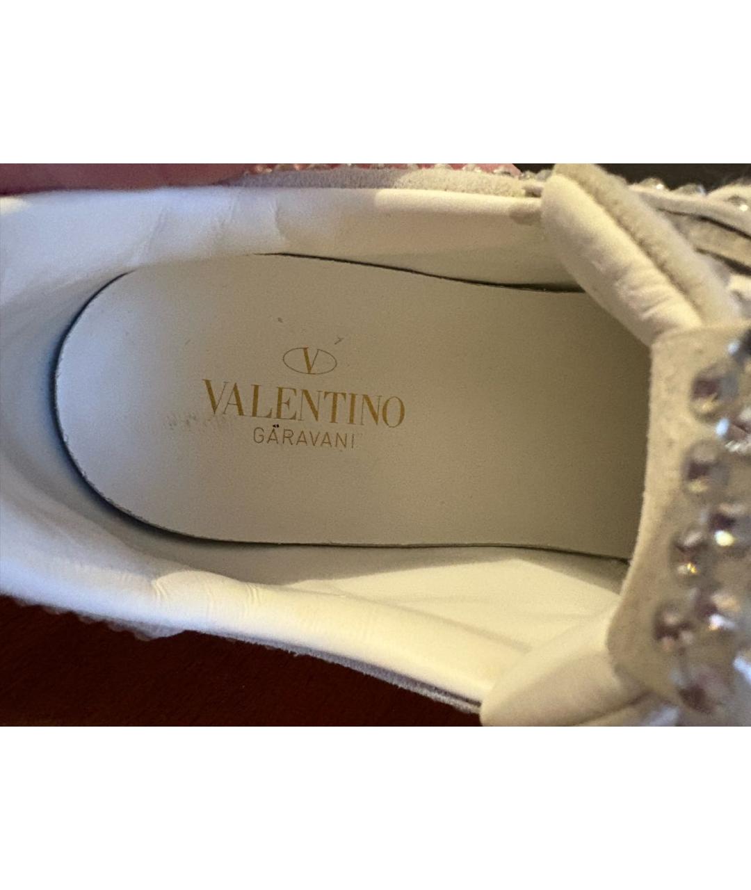 VALENTINO Белые кожаные кроссовки, фото 6