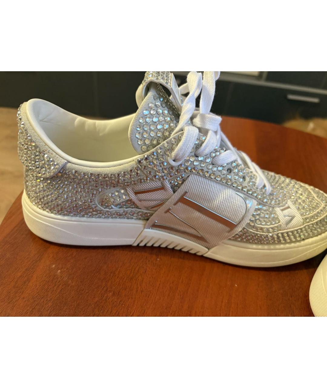 VALENTINO Белые кожаные кроссовки, фото 7