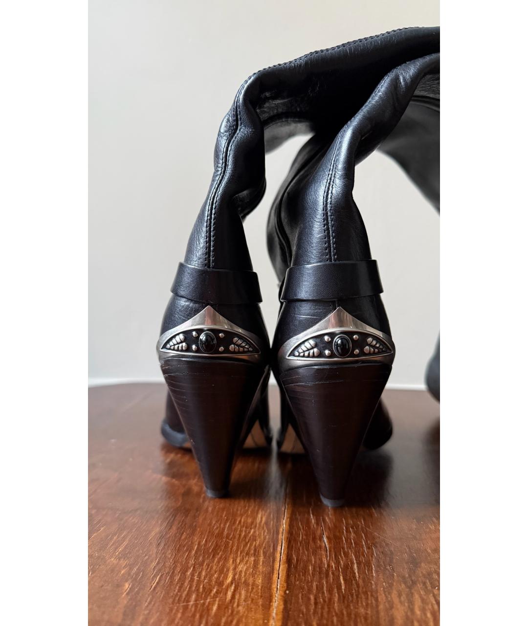 ISABEL MARANT Черные кожаные ботильоны, фото 4