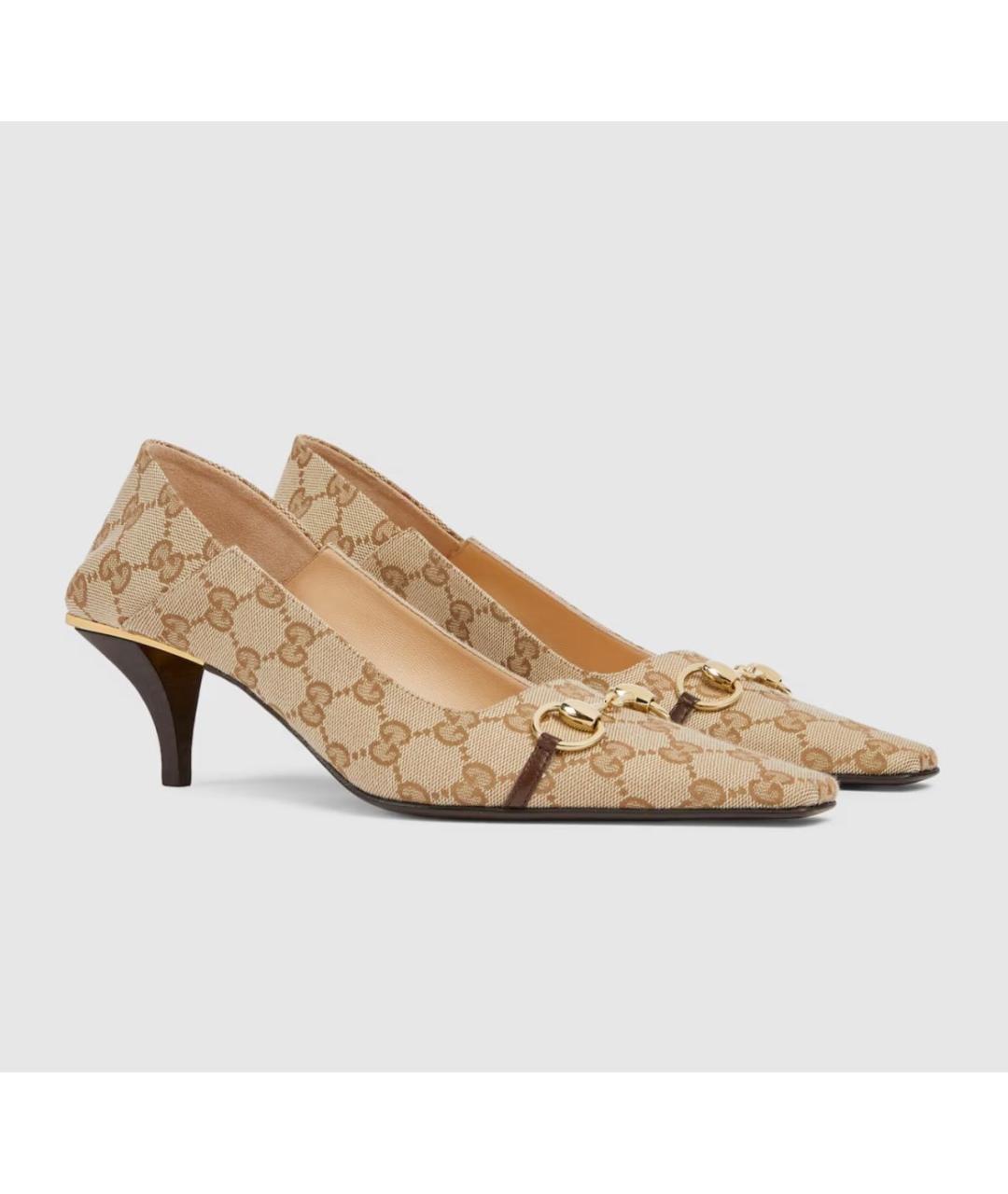 GUCCI Бежевые туфли, фото 2