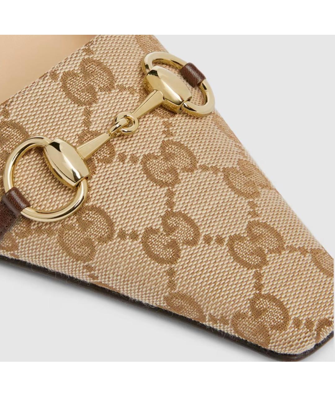GUCCI Бежевые туфли, фото 4