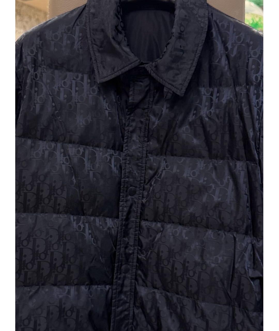 CHRISTIAN DIOR Темно-синяя полиамидовая куртка, фото 4