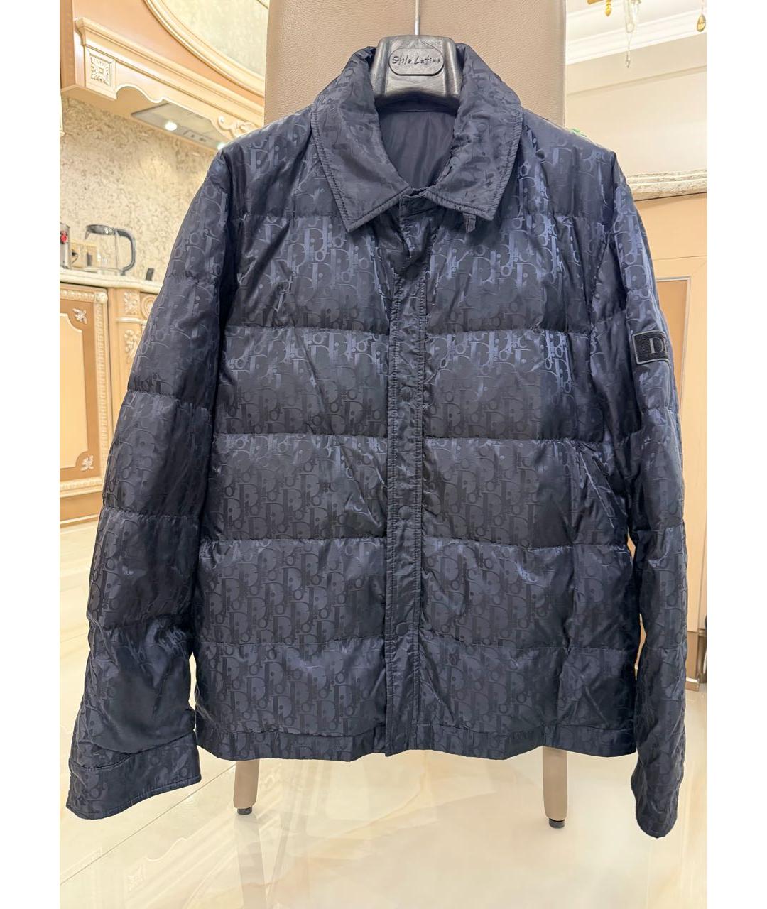 CHRISTIAN DIOR Темно-синяя полиамидовая куртка, фото 8