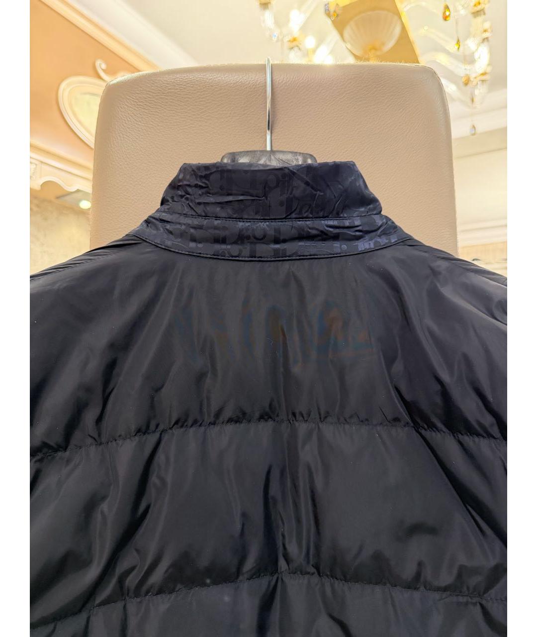 CHRISTIAN DIOR Темно-синяя полиамидовая куртка, фото 3
