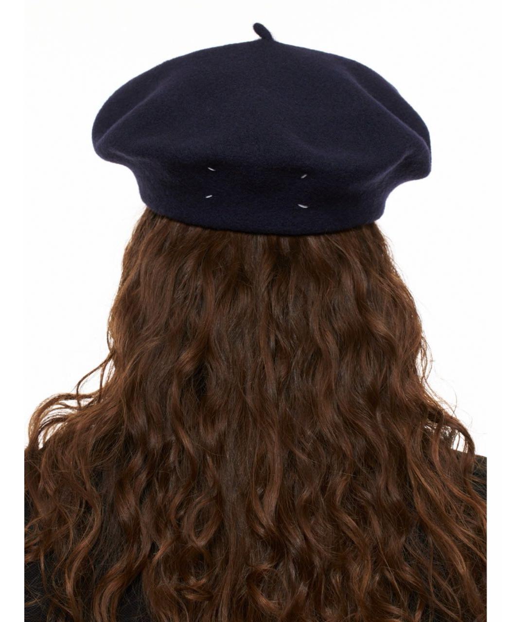 MAISON MARGIELA Черная шерстяная шапка, фото 5