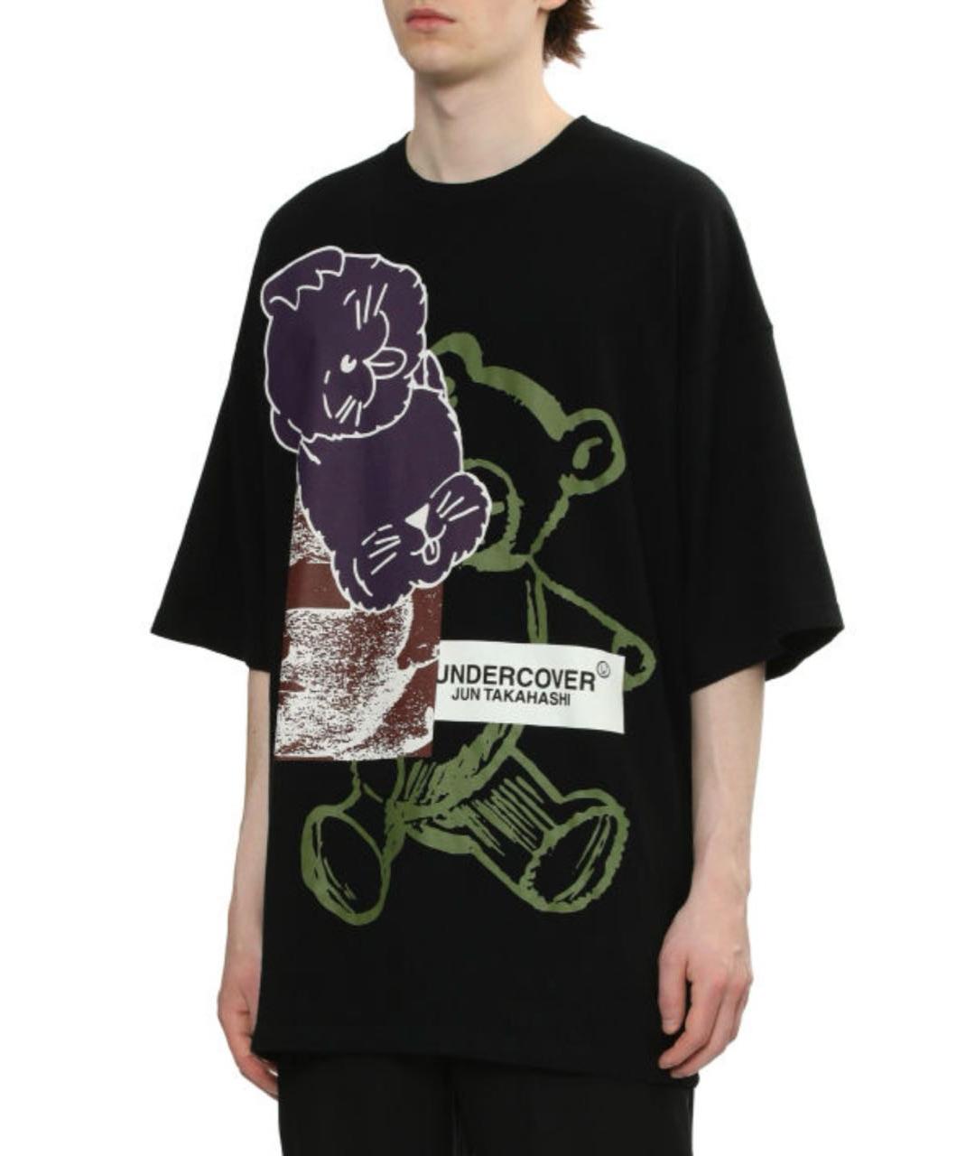 UNDERCOVER Черная хлопковая футболка, фото 5