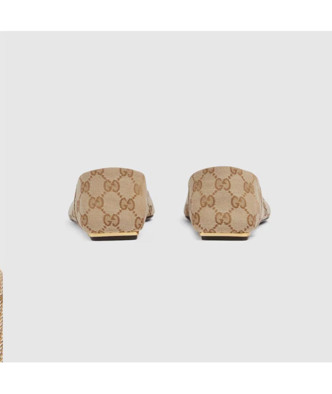GUCCI Бежевые балетки, фото 5