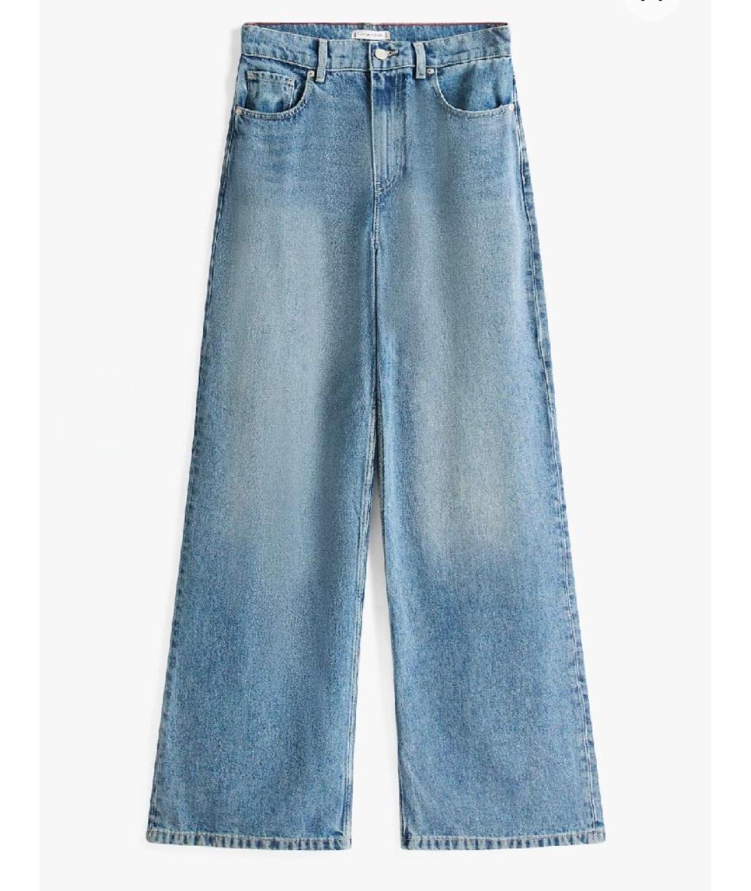 TOMMY HILFIGER Голубые хлопко-лиоцелловые джинсы клеш, фото 10