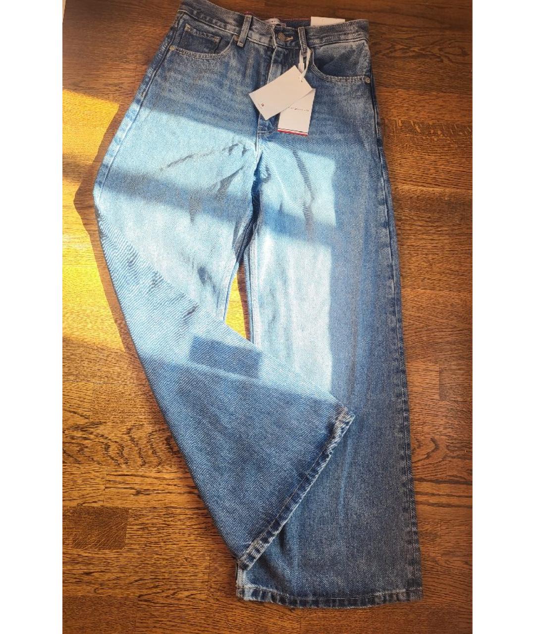 TOMMY HILFIGER Голубые хлопко-лиоцелловые джинсы клеш, фото 3