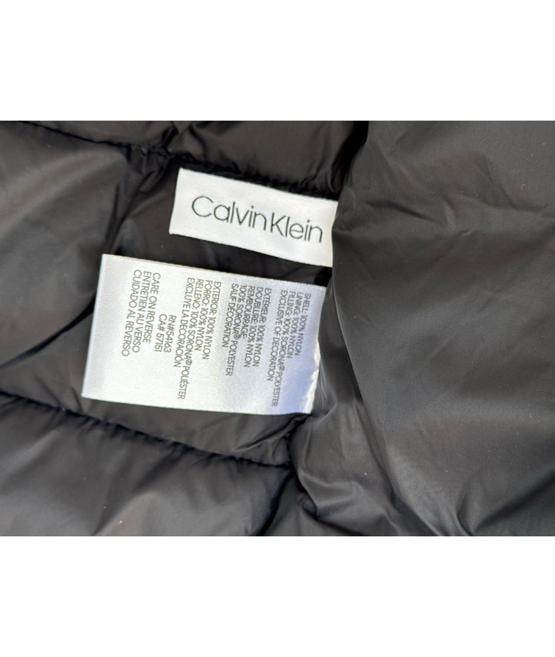 CALVIN KLEIN Черный полиэстеровый жилет, фото 7