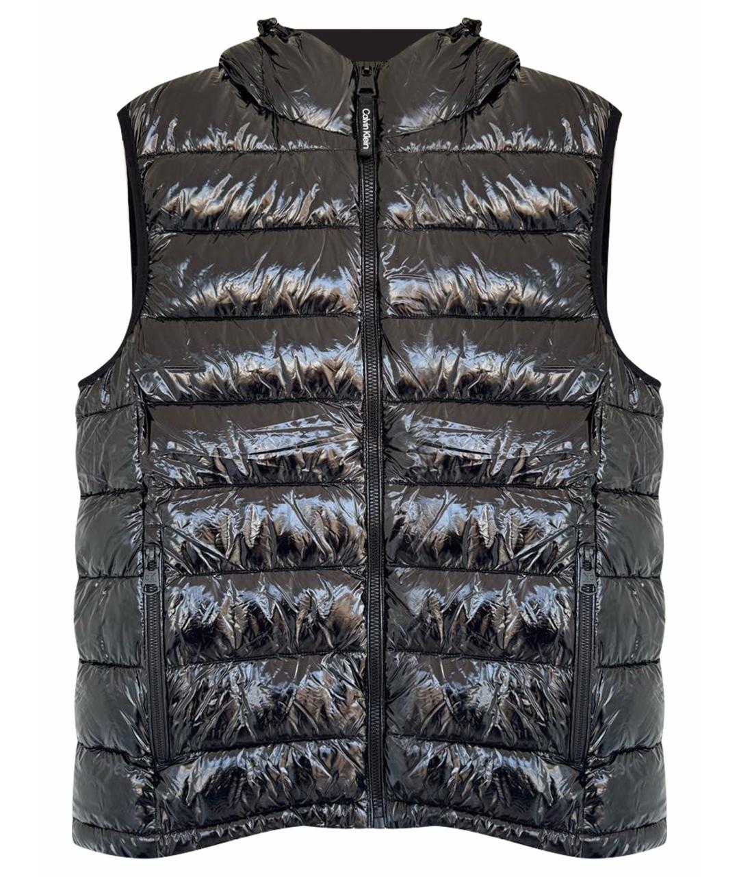 CALVIN KLEIN Черный полиэстеровый жилет, фото 1