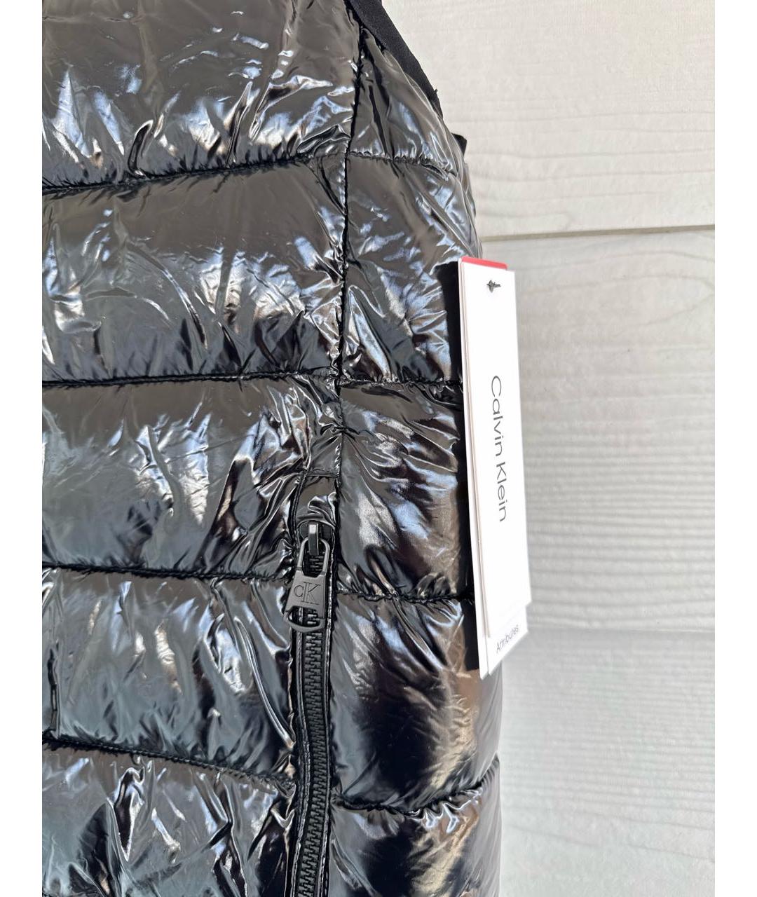 CALVIN KLEIN Черный полиэстеровый жилет, фото 3