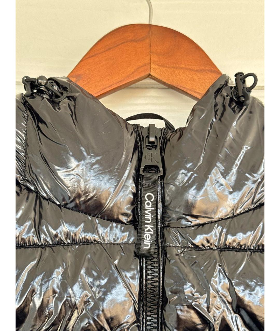 CALVIN KLEIN Черный полиэстеровый жилет, фото 4