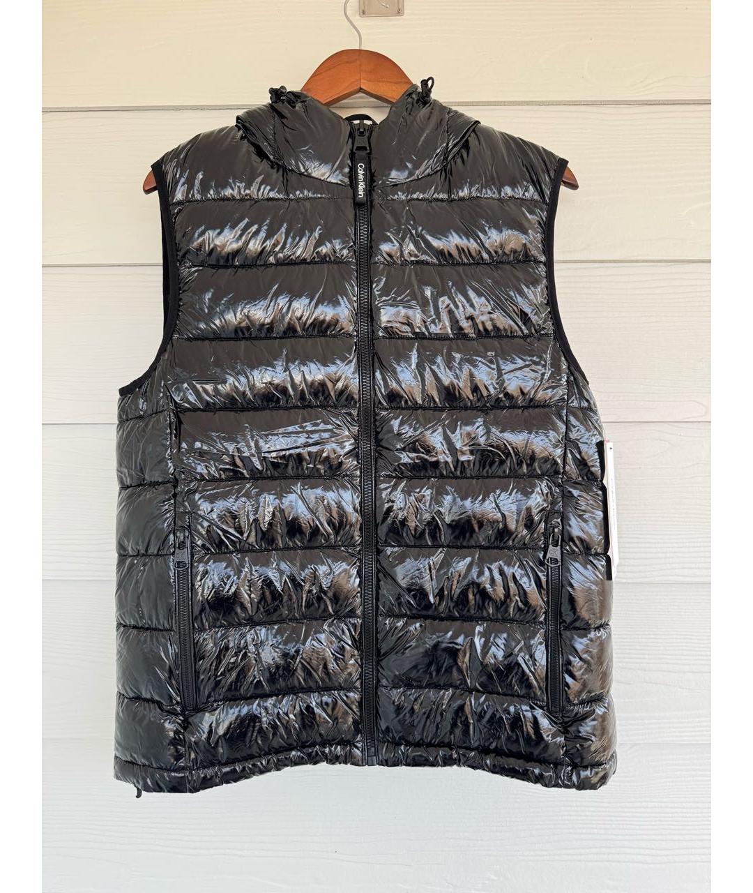 CALVIN KLEIN Черный полиэстеровый жилет, фото 9