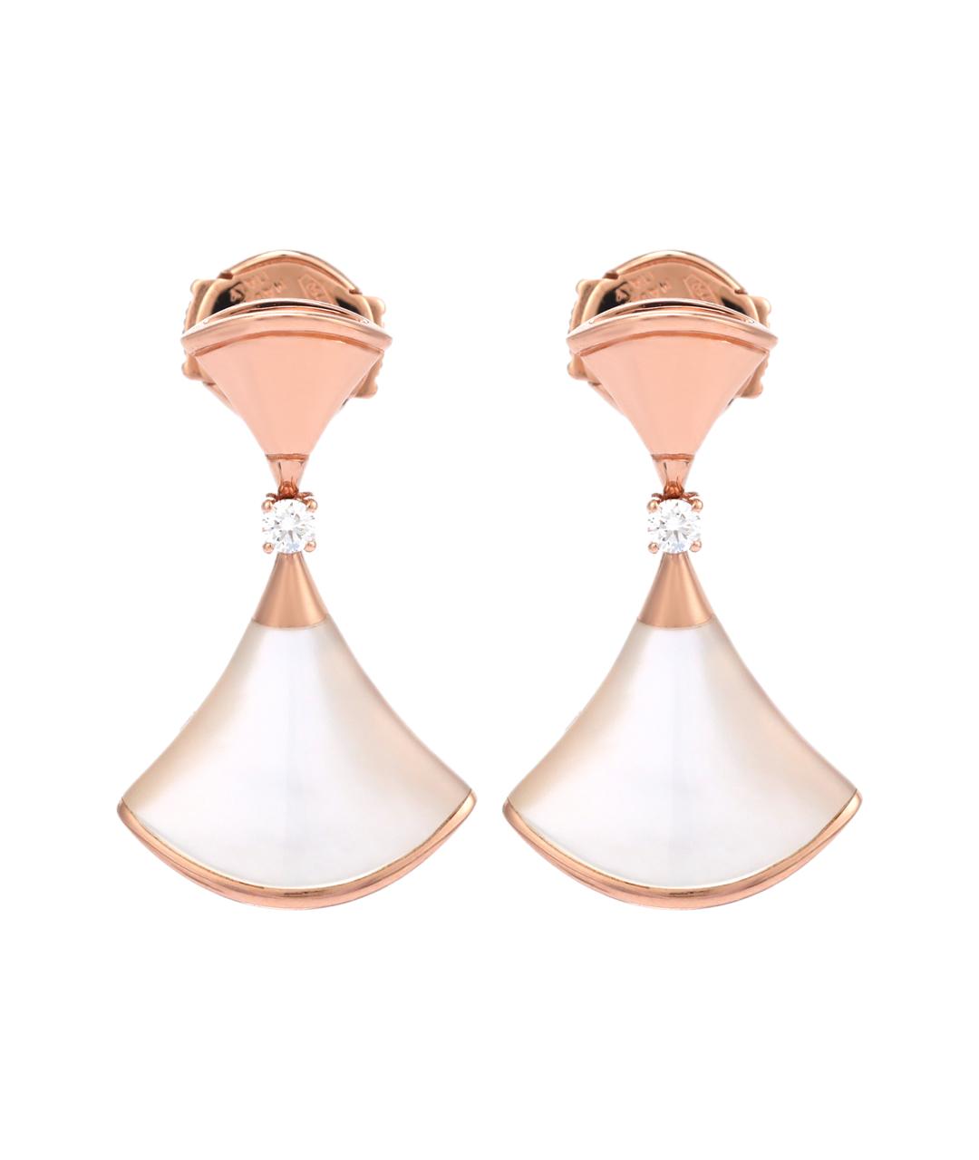 BVLGARI Золотые серьги из розового золота, фото 1