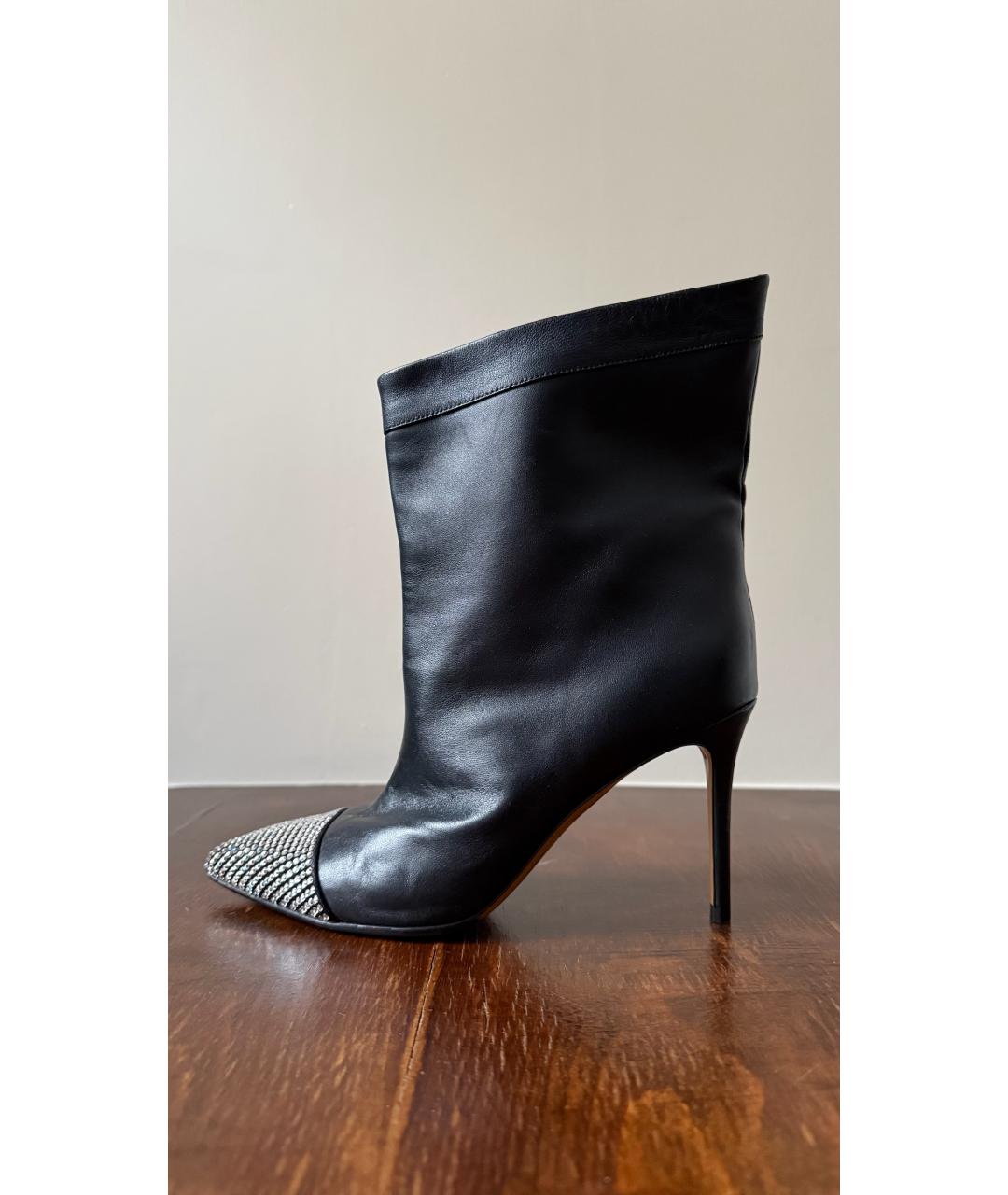 ALEXANDRE VAUTHIER Черные кожаные полусапоги, фото 3