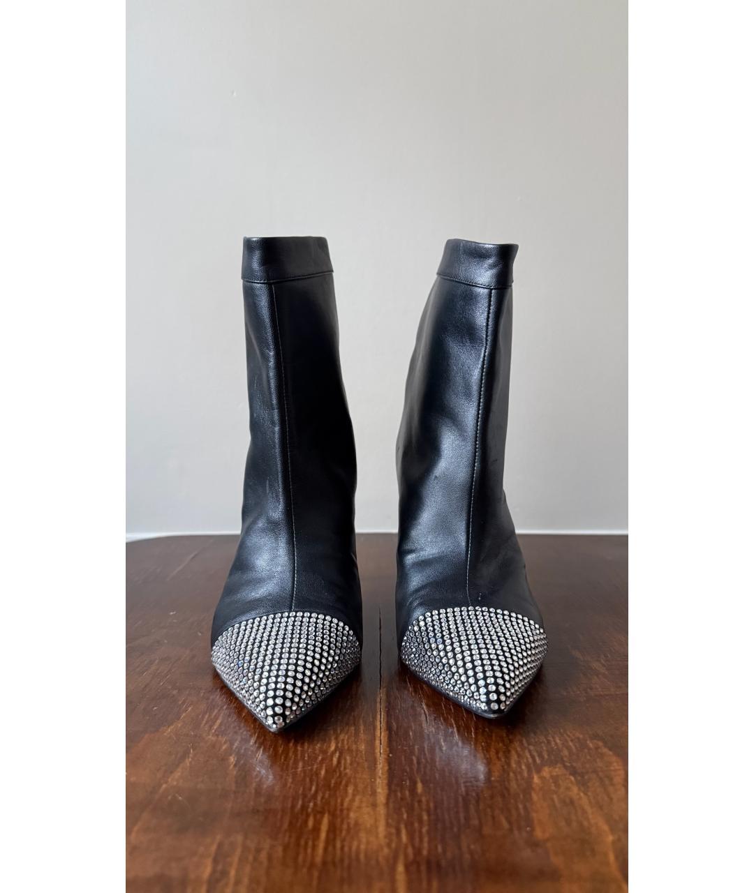 ALEXANDRE VAUTHIER Черные кожаные полусапоги, фото 2