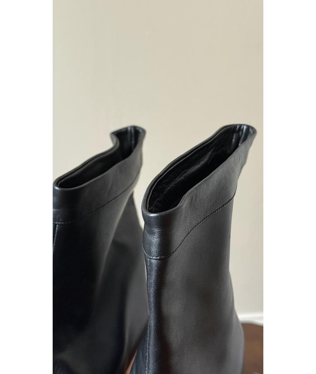 ALEXANDRE VAUTHIER Черные кожаные полусапоги, фото 6