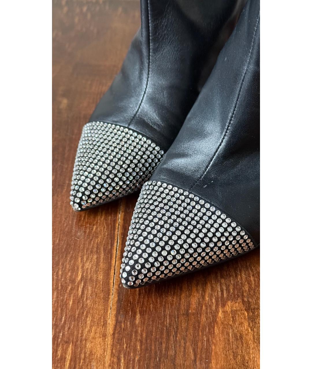 ALEXANDRE VAUTHIER Черные кожаные полусапоги, фото 5