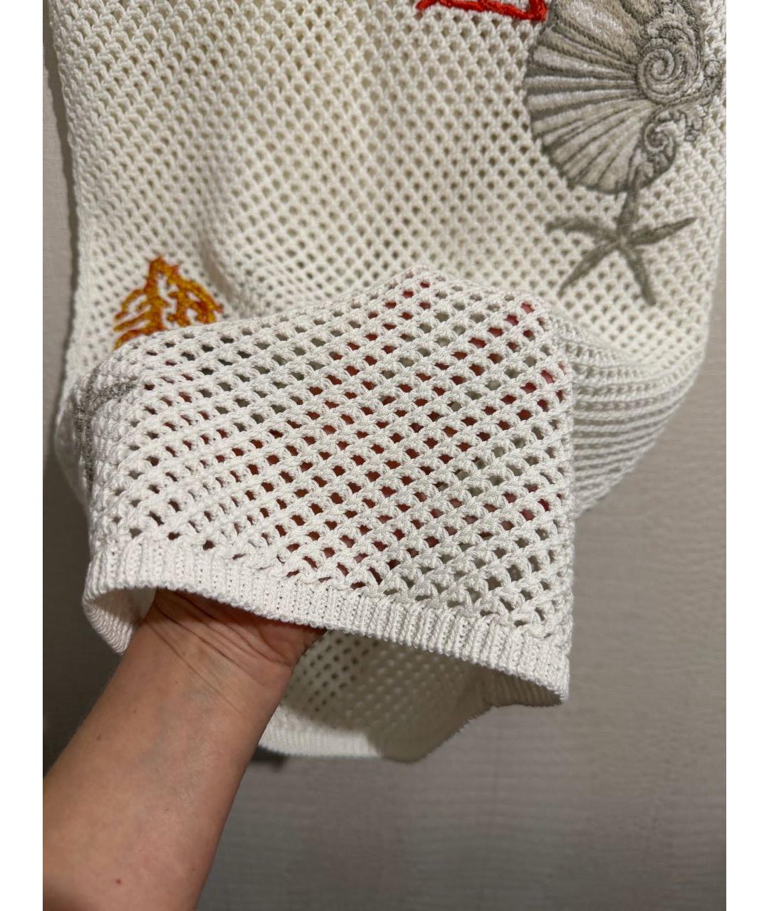 VERSACE Белый сетчатый костюм с юбками, фото 6