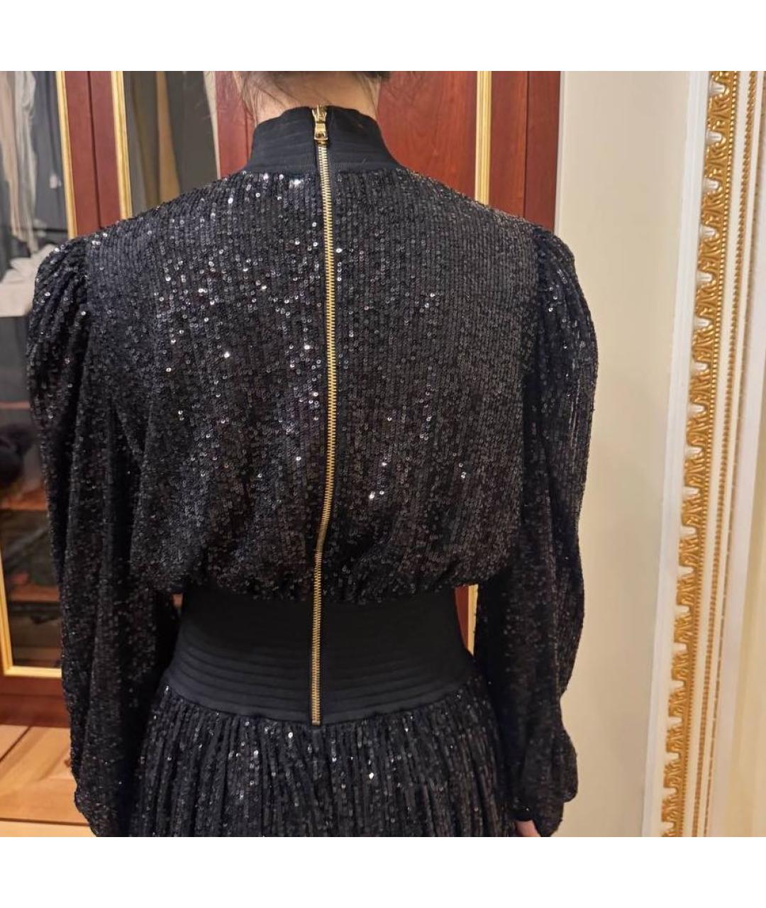 BALMAIN Черное коктейльное платье, фото 4