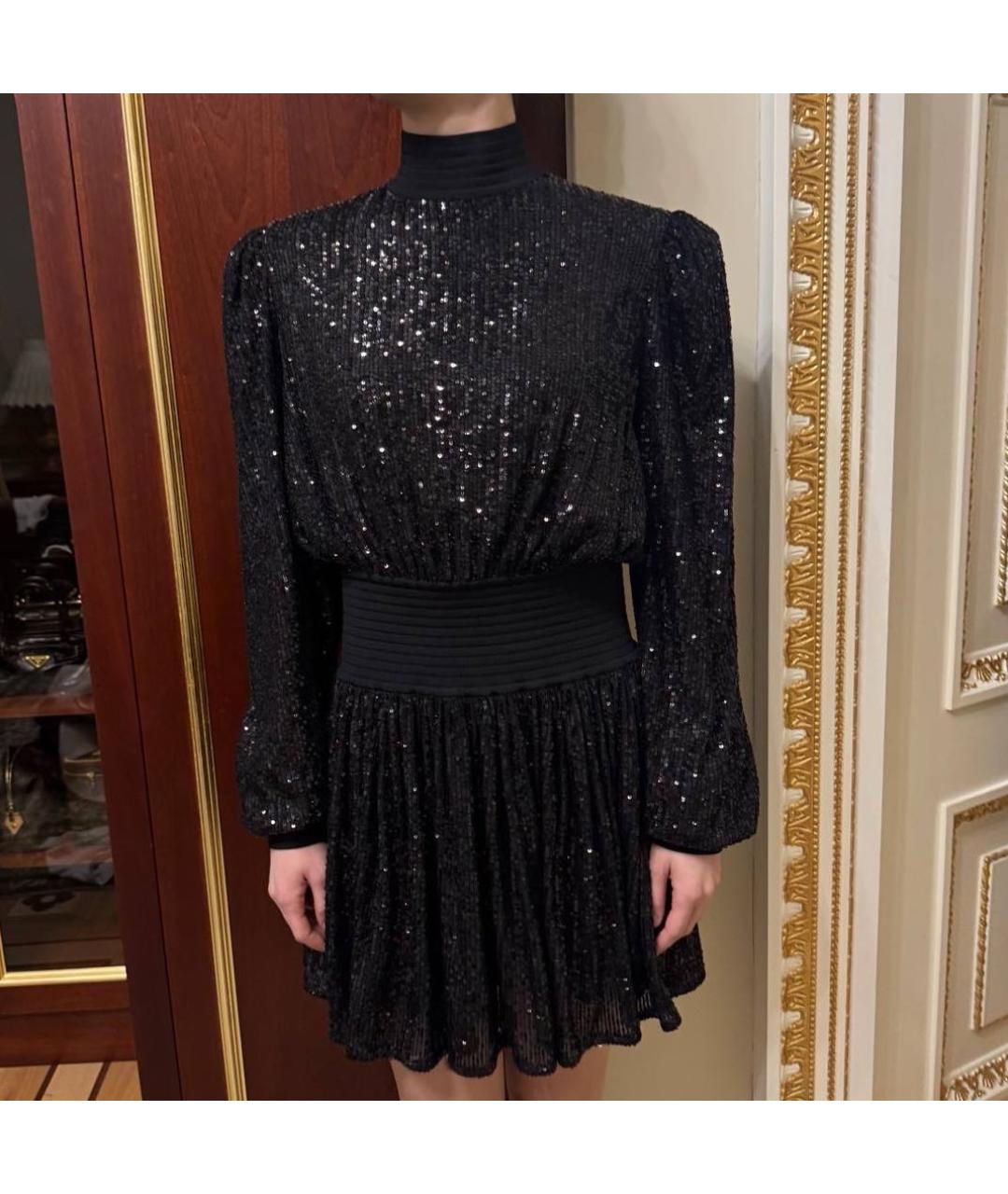 BALMAIN Черное коктейльное платье, фото 2