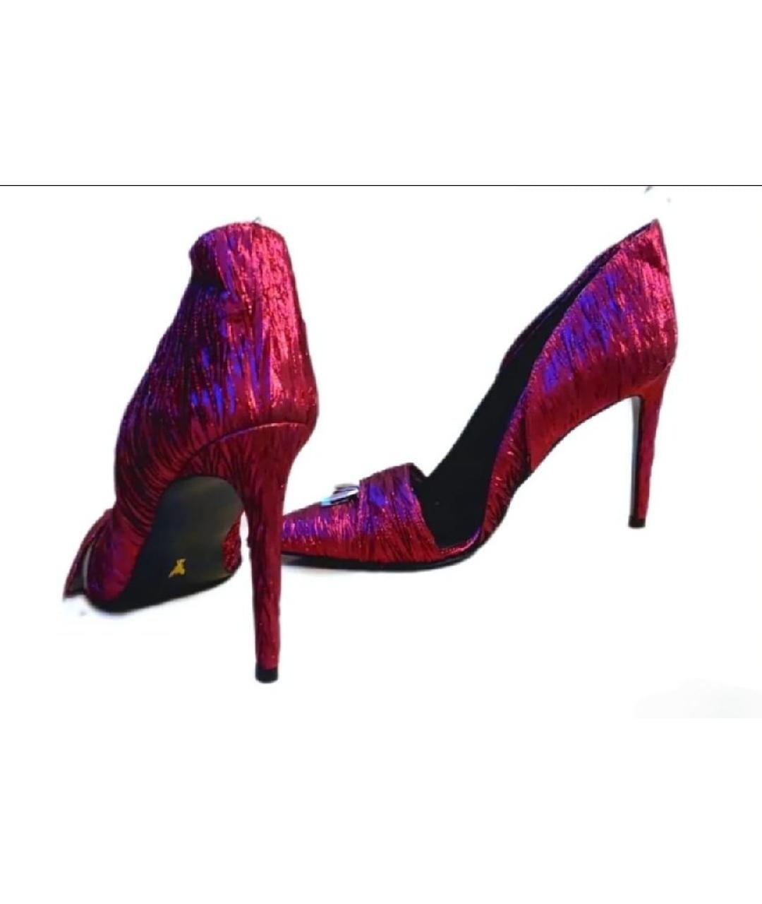 PATRIZIA PEPE Розовые кожаные туфли, фото 4