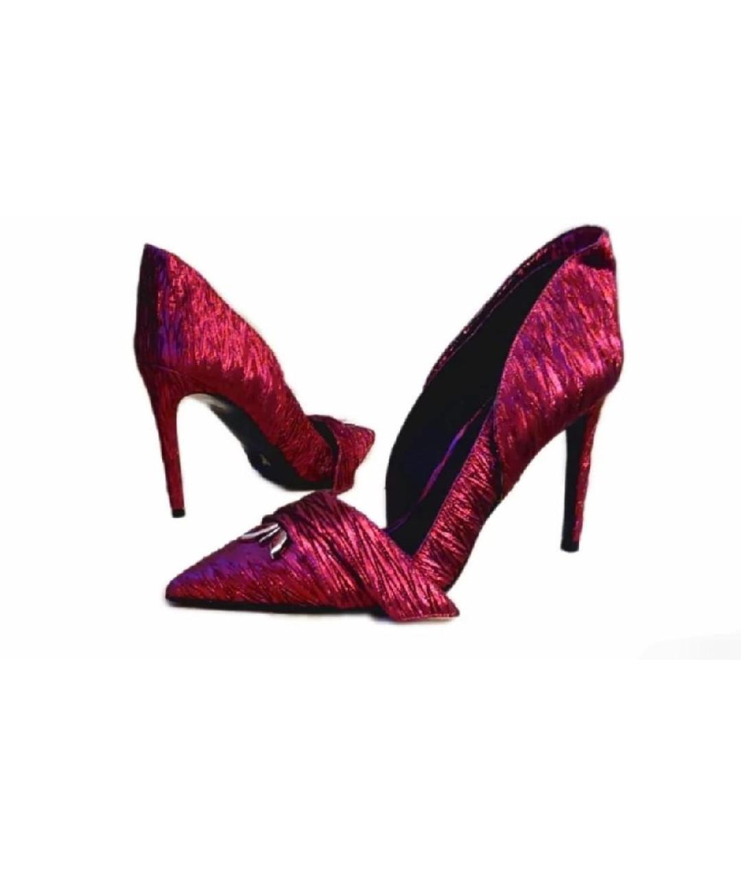 PATRIZIA PEPE Розовые кожаные туфли, фото 2